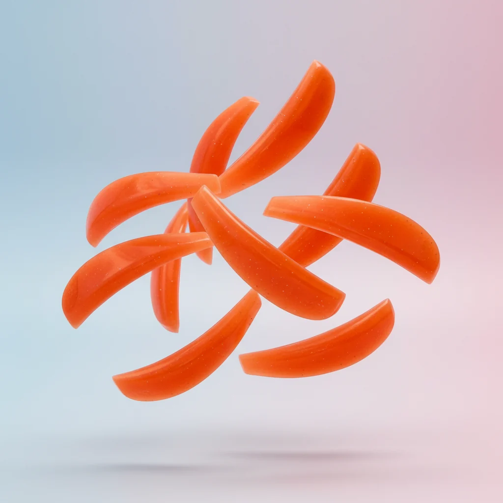 Moldes Peachy Orange | Forma adhesiva de lágrima | 8 pares
