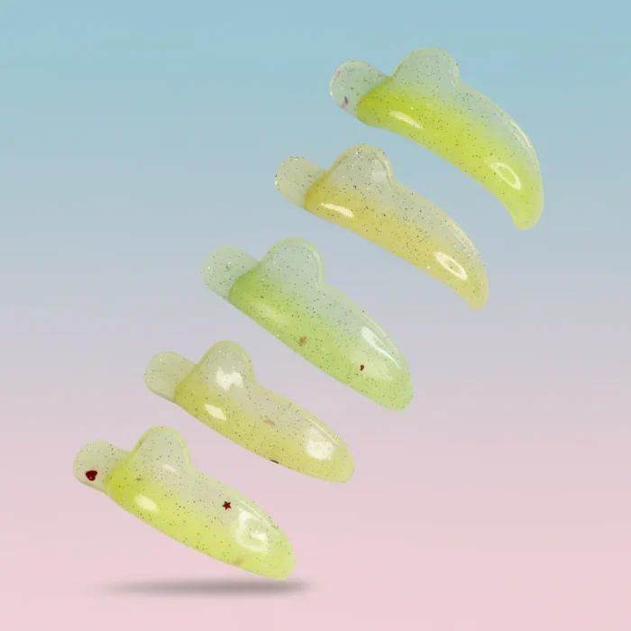 Moldes Sweet Banana | Forma redonda de lágrima, ultrasuaves y adhesivos | 10 pares